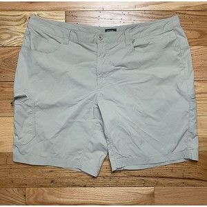 Cabela's Guidewear Mens 44 Beige Brown Khaki Nylon Lightweight‎ Cargo Shorts